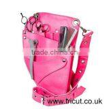 Leather Hairdressing Pouch - Pink Sherbert