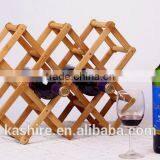 Best Selling Folded Bamboo Wine Rack thumbnail-2