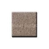 Brown Clored Seamless Non - Radioactive Polyester Solid Surface Interior Wall Stone