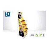 3 Tier Promotion POP Cardboard Display Stand For Cake Retail With Printed Logo