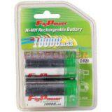 1.2V D10000mAh Ni-MH Rechargeable Battery