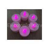 Mini plastic battery operated red flameless LED candles for shopping mall