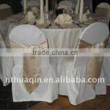 Fashion Lamour Satin Chair Cover With Sash Banquet Chair Cover