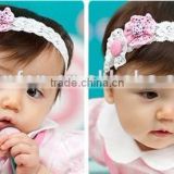 chiffon bow lace designer baby hair accessories