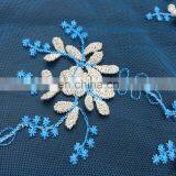 OLF 0155 Elegant 3d Flower Lace Bazin Riche Getzner Fabric for Clothing thumbnail-3