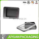 High Quality Cheap Blank Metal Tin Box With Clear Window Wholesale