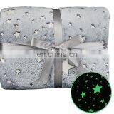 Custom 280GSM Flannel Glow in the Dark Baby Blanket 127*152CM thumbnail-2