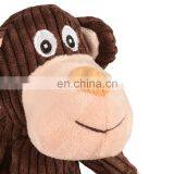 Wholesale Designer Hot Interactive Large Stuffed Plush Monkey Squeaker Pet Dog Toys thumbnail-3