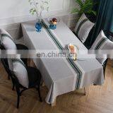 Luxury Classical Embroidered Table Runner Waterproof Simulation Geometric Tablecloth Rectangular Coffee Table Tablecloth thumbnail-3