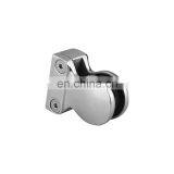 Customized Various Stainless Steel Glass Door Clamp 6-12mm Rubber Gasket With Flat Back Base thumbnail-1