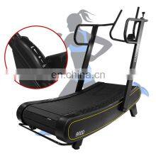 Good Price Commercial Fitness Manual Self-generating Running Machine Sports Equipment Training Woodway Curve Treadmill thumbnail-1