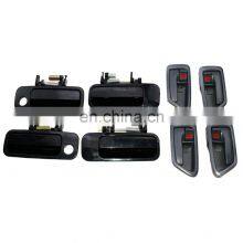 8Pcs Front Rear Black Outer & Inner Gray Door Handle Set For Toyota Camry 97-01 thumbnail-2