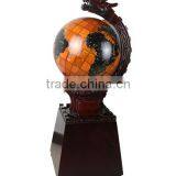 50cm Wood Globe With Base Support