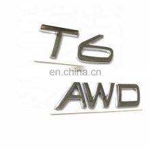 Customized Plastic Black Chrome Red Number Letter Car Body Decoration Decal Car Emblem Badge Sticker thumbnail-3