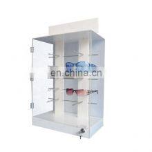 Acrylic Locking Sunglass Display Cabinet Locking Eyewear Display Box