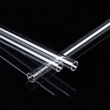 Heat Resistant Quartz Glass Cylinder Tube Fused Silica Transparent Quartz Tubes thumbnail-3