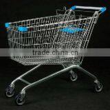 Metal Cart Shopping Double Level Plastic Basket go Cart