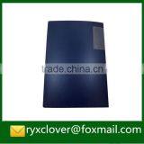 Business A4 Size PP Plastic Ring Binder Folders With Spine Pocket