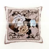 Oriental Cheap printed Cushion, Flower printing sofa cushion cover, Pillow