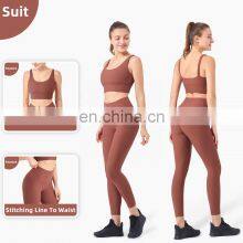 Plus Size Sports Bra for Women Ribbed U Neckline Sexy Square Back Custom Sport Bra Top Fitness thumbnail-3