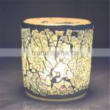 Moroccan Lanterns Seablue Mosaic Glass Votive Holders