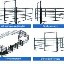 12 ft Portable Heavy Duty Galvanized Metal Round Pen Cattle Corral Livestock Farm Horse Yard Fence Panels thumbnail-4