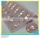 24*40 cm Heat Transfer Fabric Mesh Trimming Sheets Metal Mix Heart Crystal thumbnail-1