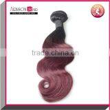 Brazilian Double WeftBody Wave 1b 99j Colored Three Tone Hair Weave thumbnail-6