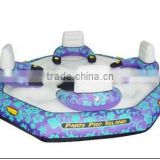 4-person water float with back rest cushion