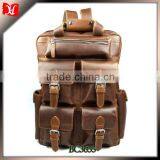Men's Leather Camping and Hiking Backpack thumbnail-1