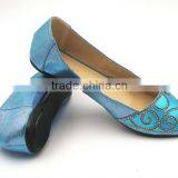 New Fashion Shining Flower With Diamond Lady Flat Shoe Dress Shoes in Stock thumbnail-1