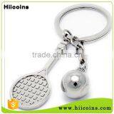 Promotional Wholesale Manufacturers Custom Metal Tennis Ball Keychain thumbnail-1