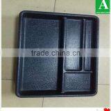 Qualified Black Color ps Chrome Plastic Thick Compartments Tray thumbnail-2
