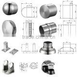 304 Stainless Steel Round Fascia Post Railing Systems With Swageless Terminals thumbnail-3