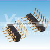 Made in China 2.0mm Pitch Right Angle Gold Plated Machined Pin Header Connector