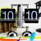 Balance Shaped Metal Auto Flip Down Clock Desktop Decorative Clock With Single Holder thumbnail-2