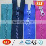Fashion Cloth Zipper , Blue Open End Plastic Zipper thumbnail-3
