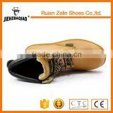 Europe Style Lace up Yellow Color Nubuck Leather High Ankle Work Boots thumbnail-2