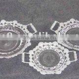 8008211.106-1 Metal Glass Serving Tray & Metal Plate