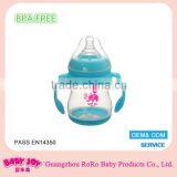 6oz 180ml Wide Neck Arc Shape Baby Bottle Can Thermal Transfer Printing