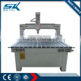 low cost cnc wood engraving machine SKW-1325 cutter router on marble bamboo ware pvc glass plastic wood iron gold good quality