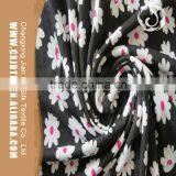 100% Polyester Flower Pattern Poly Spun Knitted Jersey Fabric