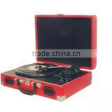 Portable Briefcase Turntable Player