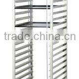Stainless Steel Single Row Bakery Tray Trolly thumbnail-2