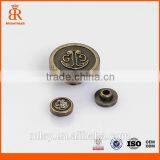 Classic Indian Buttons Hot Sale Types of Buttons in India Custom Logo Engraved Metal Buttons