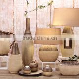 ceramic flower pots and lamp and candle lamp suit wholesale