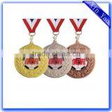 Wholesale Souvenir Zinc Alloy Silver Gold Bronze Award Medals