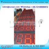 Asian Led Digital Gas Price Display 8.8.8.8 (12inch ) R/W/Y/W/B Color thumbnail-1