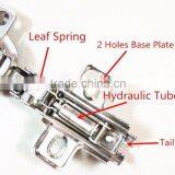 Furniture Hydraulic Hinges With Buffering 135 Degree Adjustable Brass Butterfly Concealed Hydraulic Hinge thumbnail-2