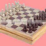 Wooden Chess Boards with coins